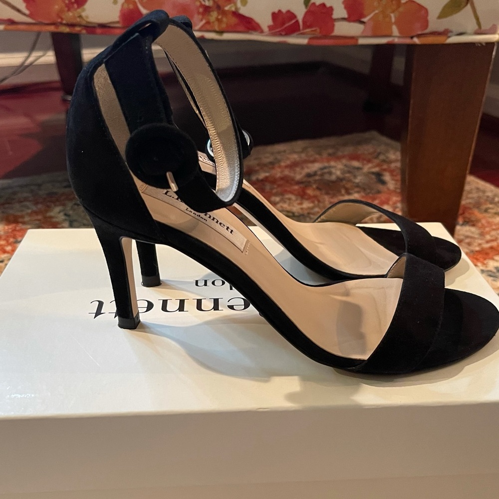 LK Bennett Dora Black suede shoes